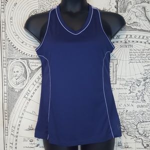 REI L athletic sport outdoor razor back tank top